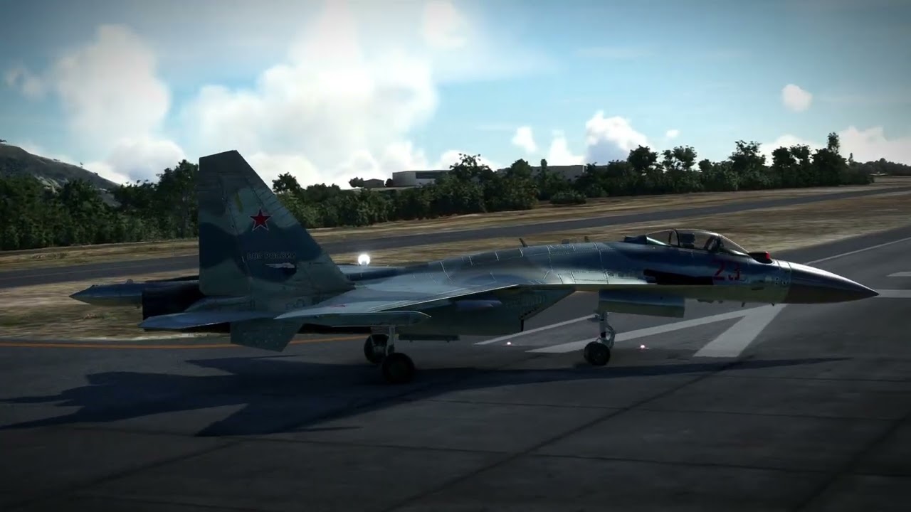 AMAZING SU-37 TAKEOFF!