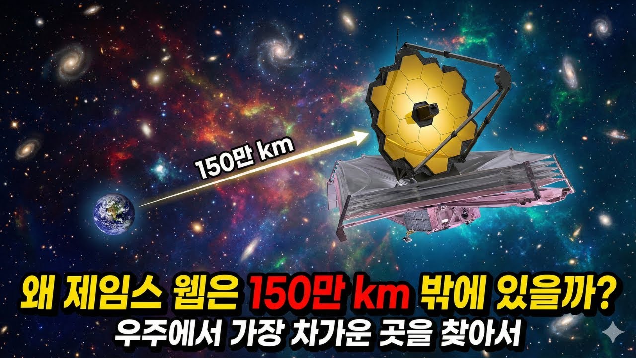 🌙 틀어놓고 주무세요: 제임스 웹이 지구에서 150만 km 떨어진 진짜 이유 (단순히 멀어서가 아닙니다)