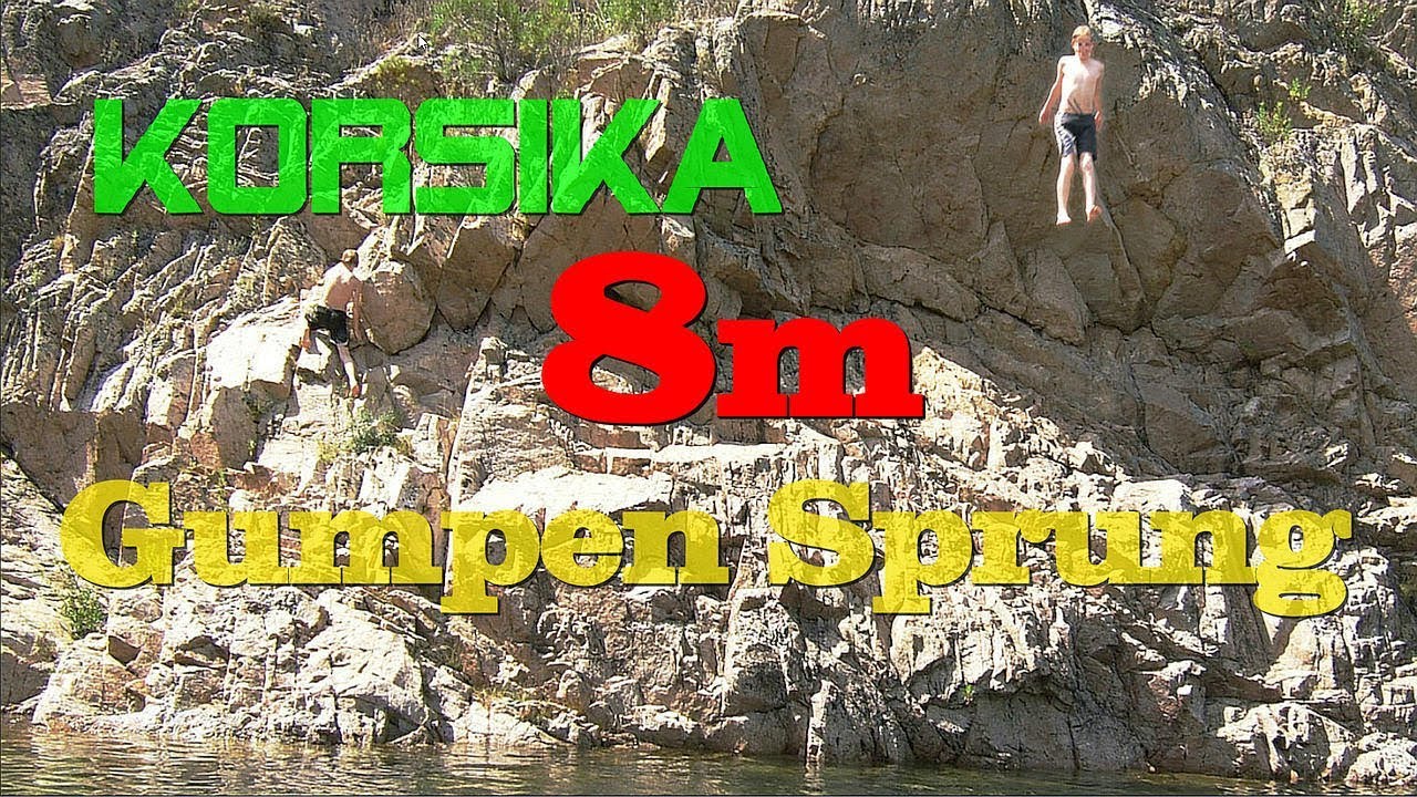 8 m Sprung in die Gumpen von Solenzara | Korsika Naturbad & Geheimtipp