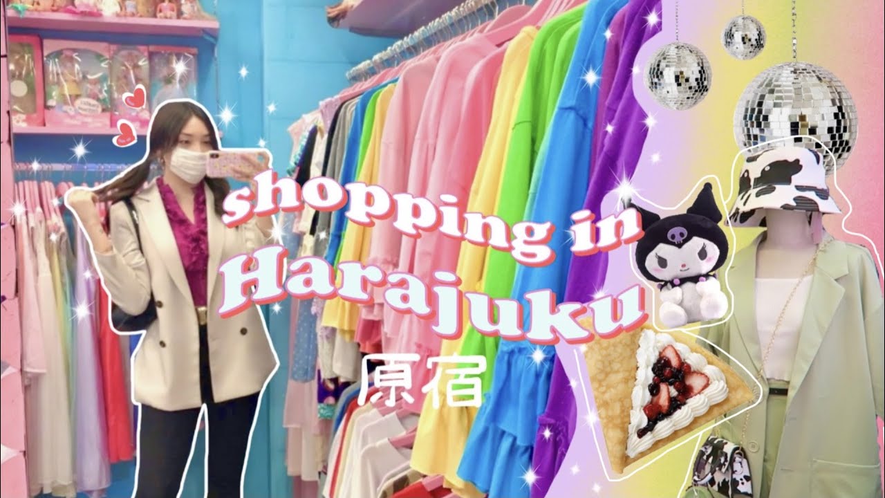 HARAJUKU shop with me! 🛍 street tour, thrifing, and even more sanrio