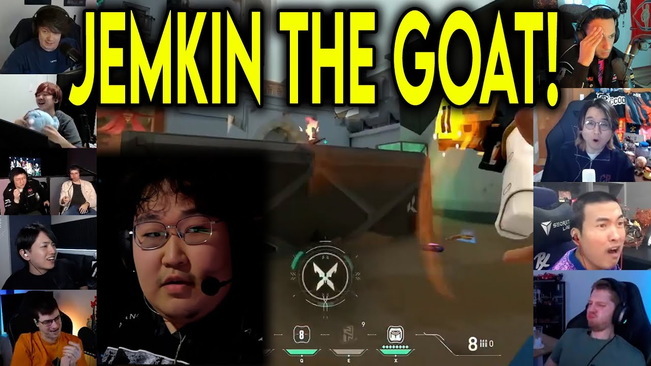 Valorant Streamers Reacts To RRQ Jemkin CRAZY 3k Against PRX In VCT