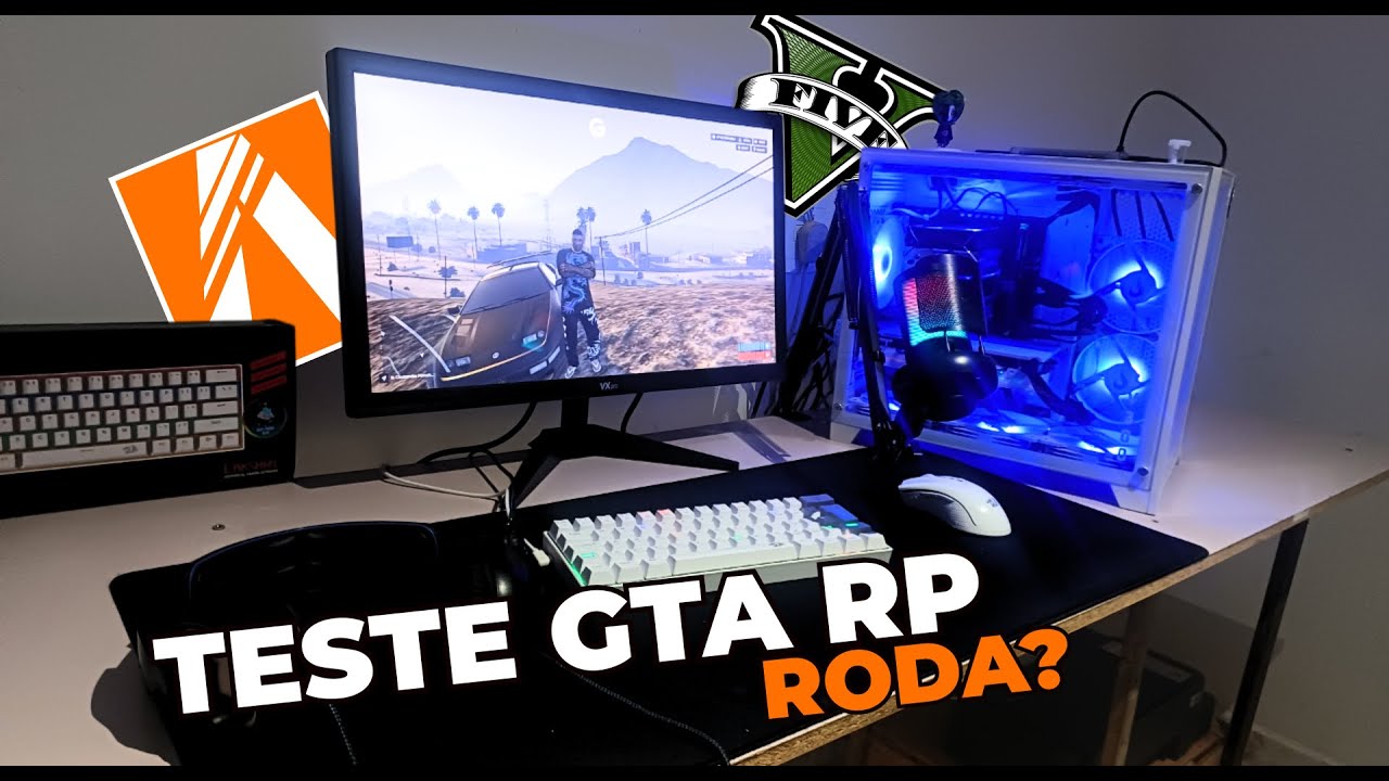 TESTANDO GTA RP NO MEU XEON 2650 V4 + RX 580 — SURPREENDEU!