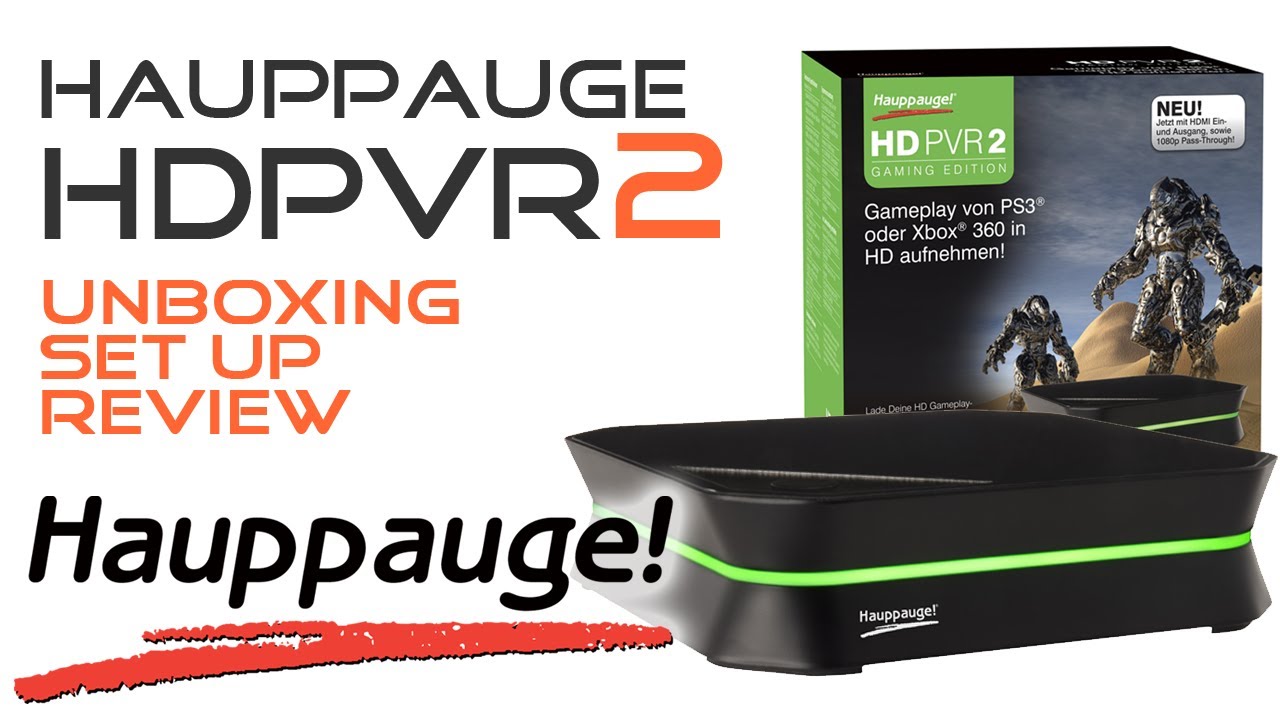 Hauppauge HDPVR 2 -  XL Unboxing Set Up Review Video / Xbox PS3 DE