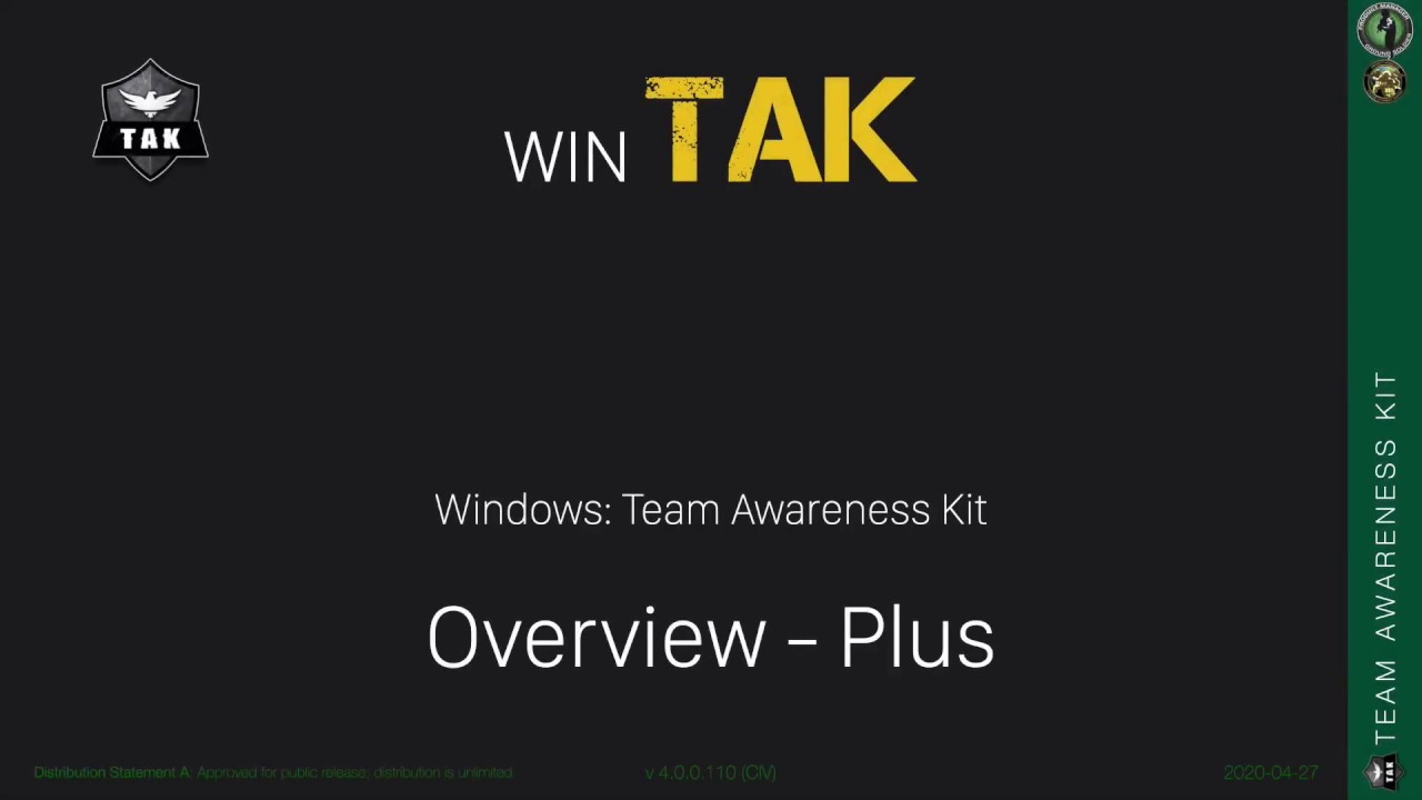 WinTAK 4 0   Tools & Functions Extensive Tutorial