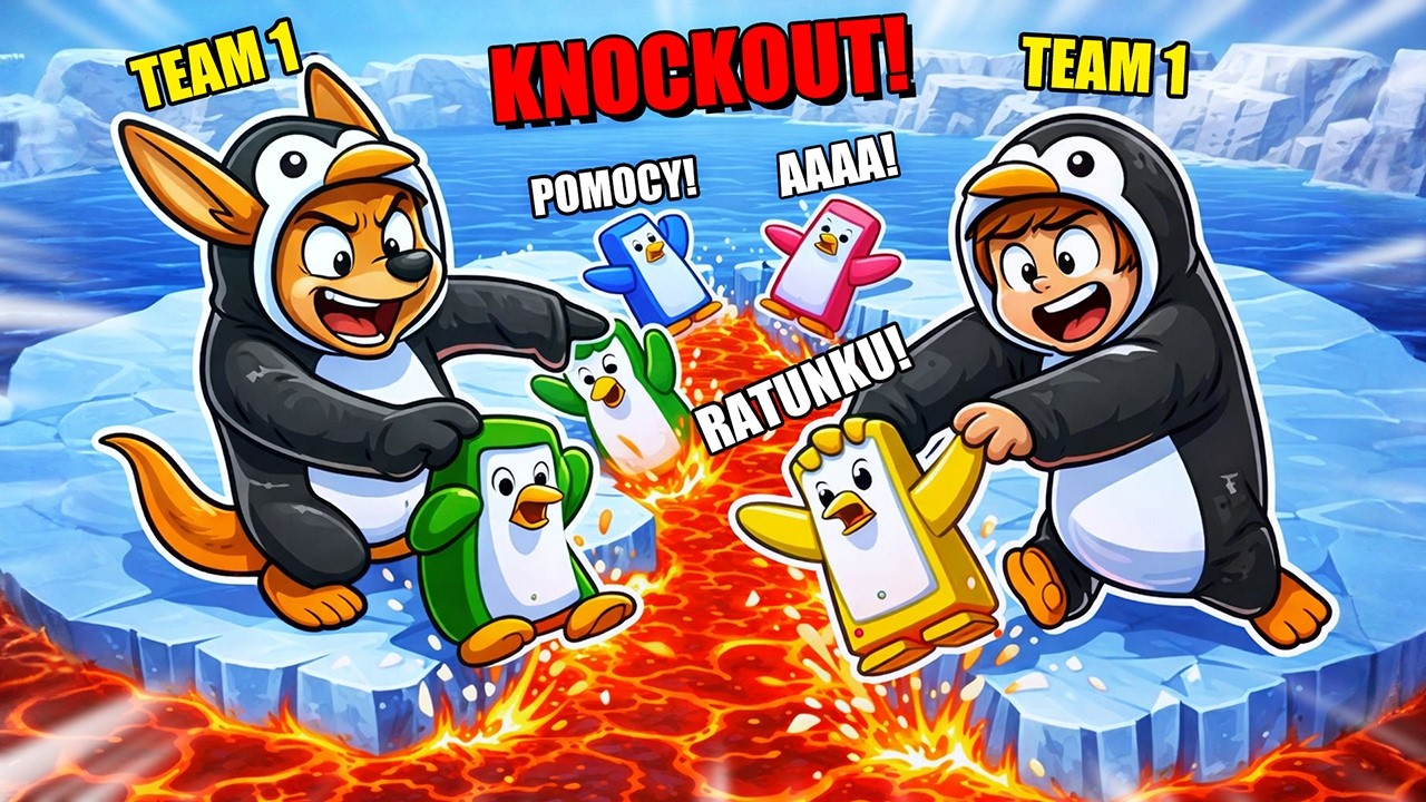 GRAMY W JEDNEJ DRUŻYNIE JAKO PINGWINKI w Roblox!