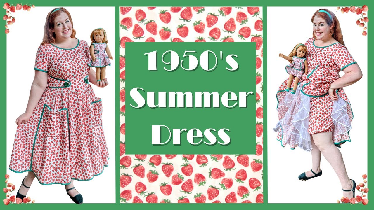 I Made a 1950's Wrap Dress! (and bloomers to match)