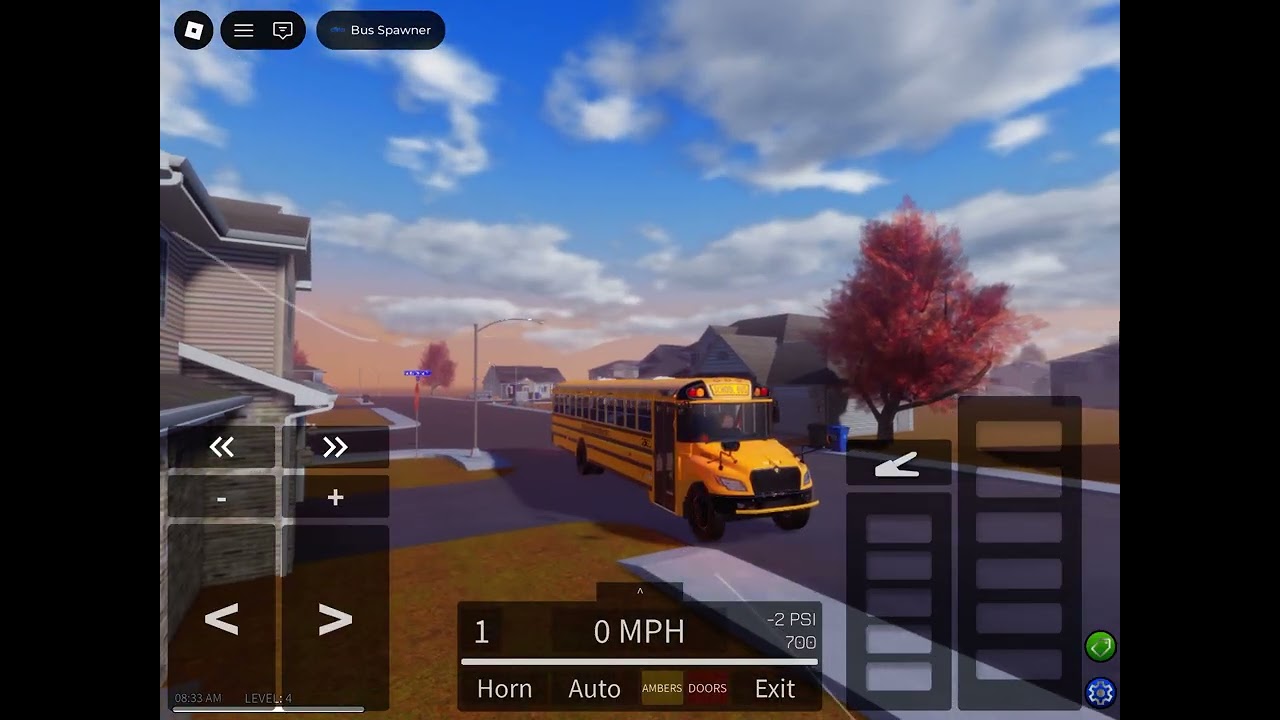 School bus simulator AM route 