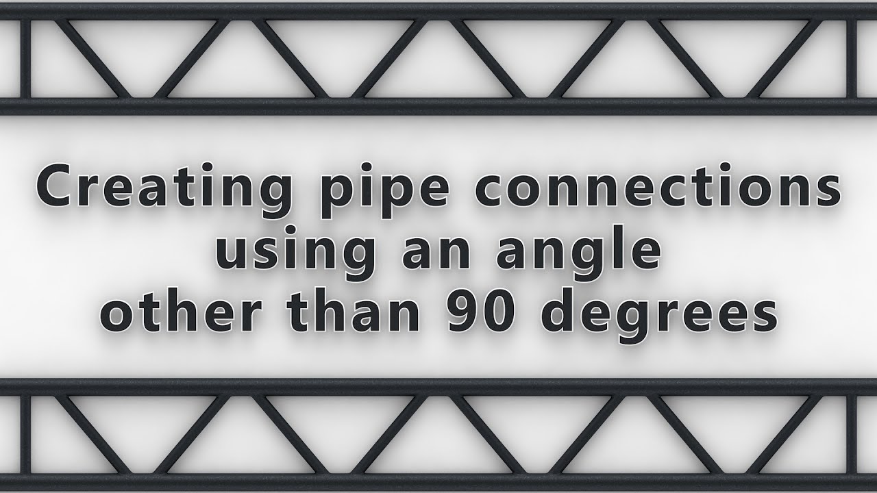 Cinema 4D Tutorial: Creating pipe connections using an angle other than 90 degrees