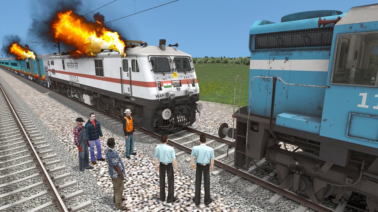 Engine Failed of Humsafar Express Train & Rescued by WDM3A#2 in Train Simulator 2025