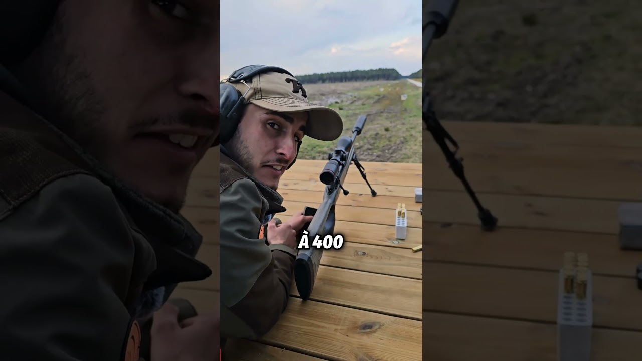 Toucher un Ballon &agrave; 500m avec ma Carabine !  #marius #chasse