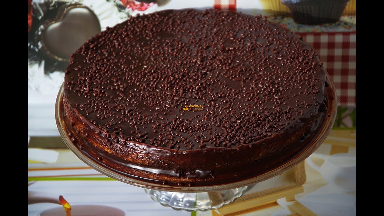Easy Chocolate Cake Jednostavna Čoko Torta - Sašina kuhinja