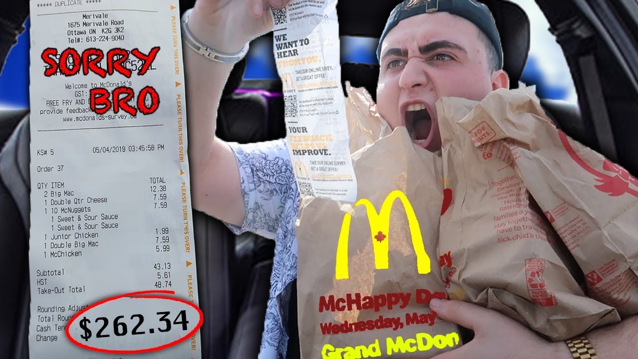 Letting Fast Food Employees DECIDE What i Eat for 24 HOURS! (IMPOSSIBLE FOOD CHALLENGE)