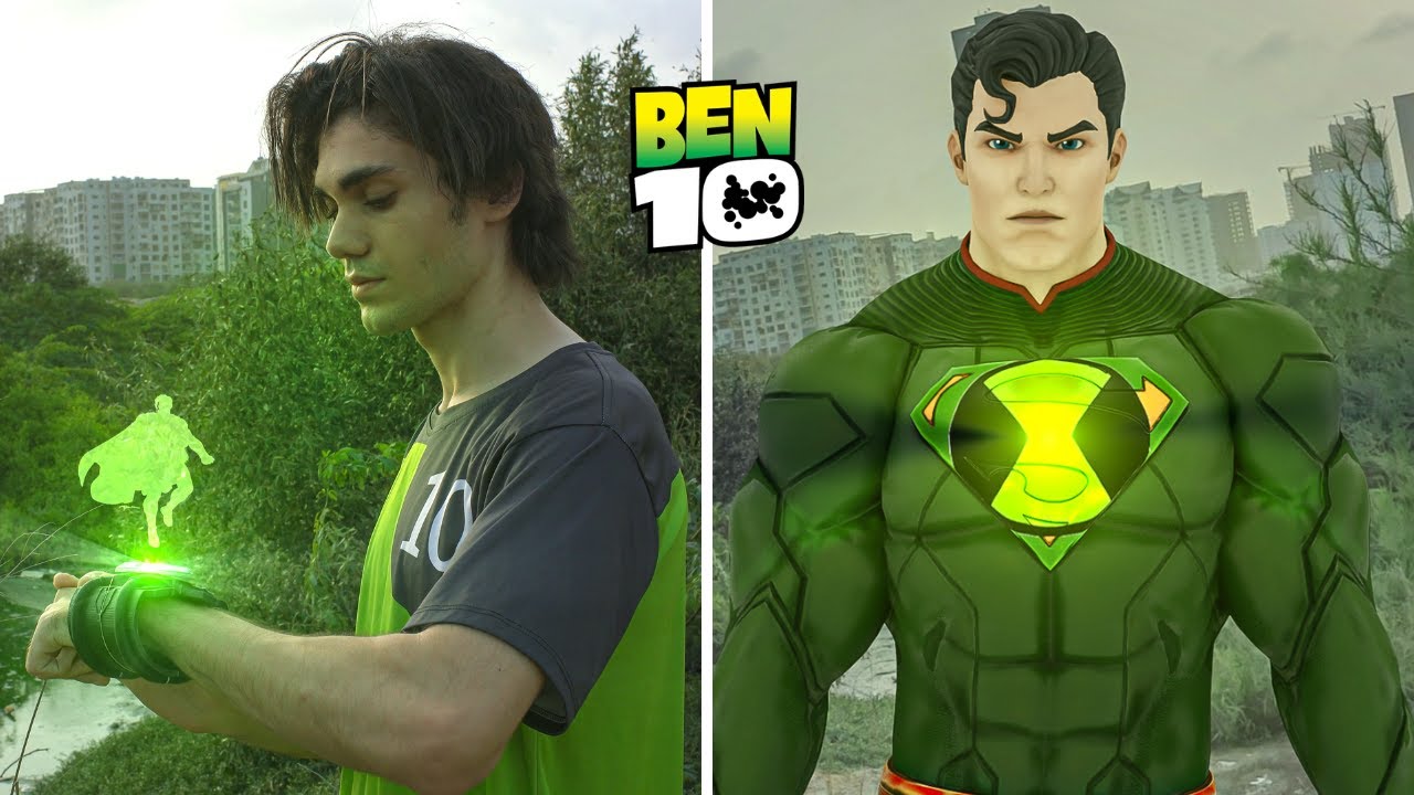 Ben 10 Transforms into Super Man From Super Man Movie | VFX Short Film