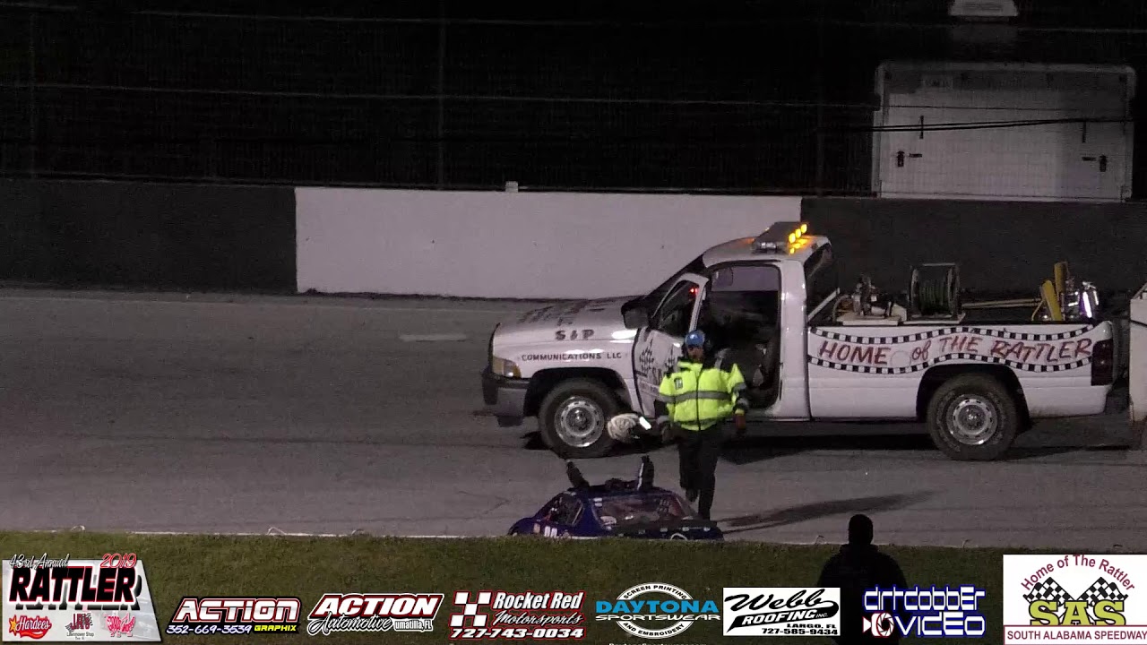 Mini Cup Feature  South Alabama Speedway 3/16/19