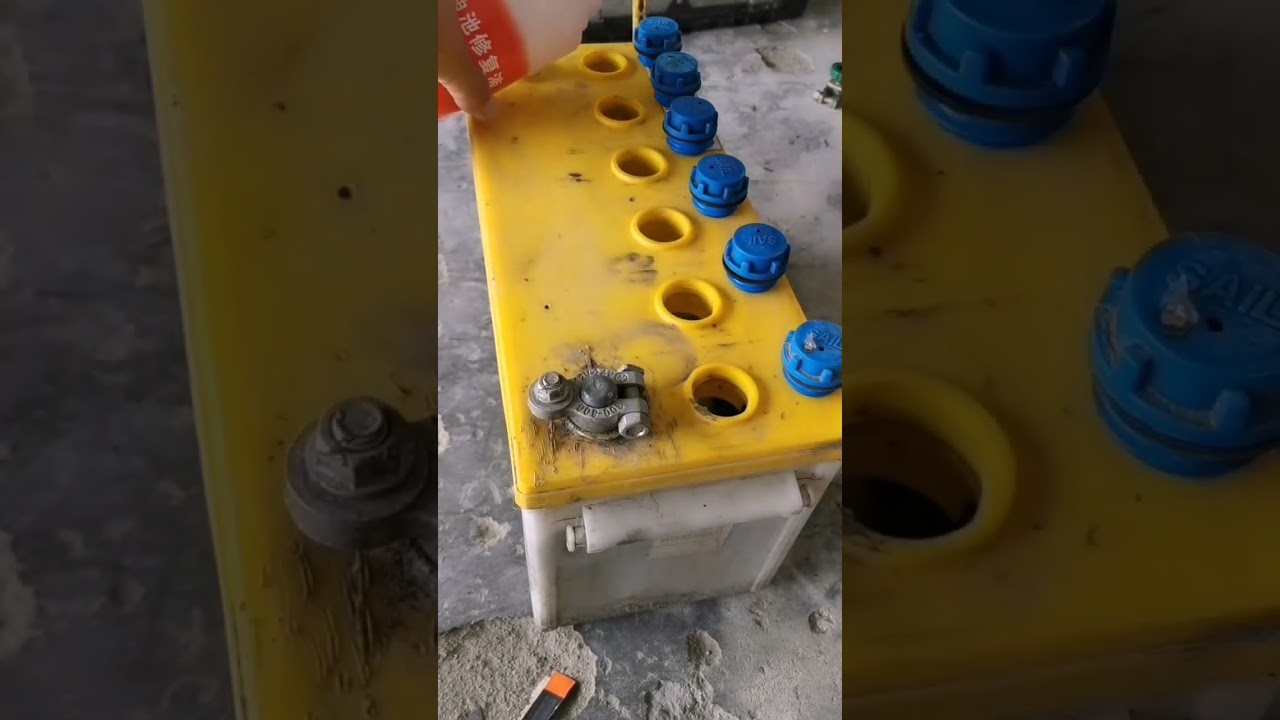 Acid batteries repair fluid |Recovery batteries Lead acid Part3#Acid#Shorts#battery