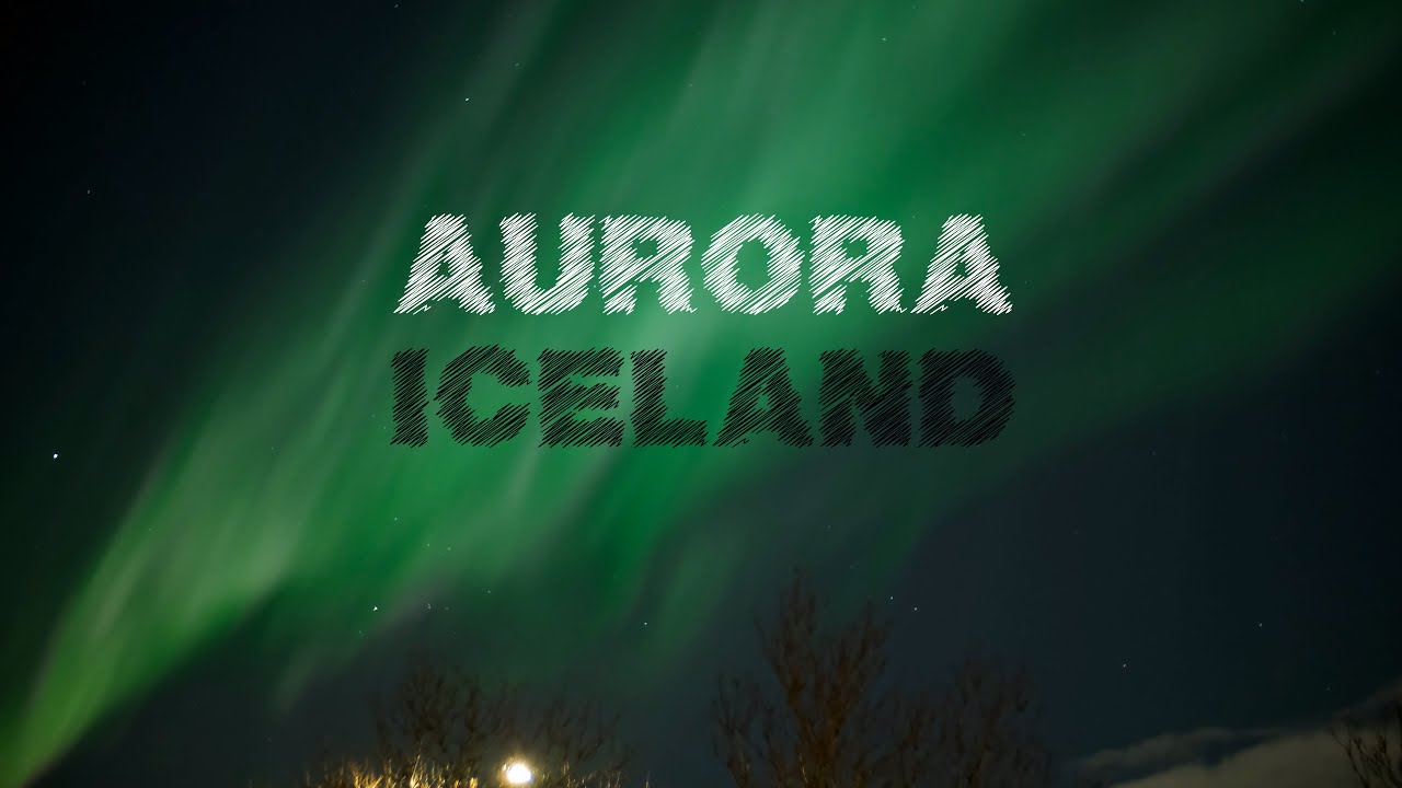 Aurora Borealis Iceland  (see how they begin)  4K Real Time Video