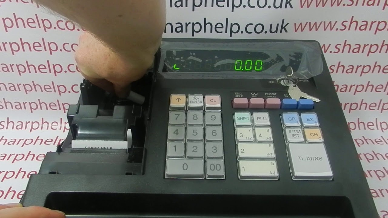 What Does L Appearing On Display On Sharp XE-A137 / XEA137 / XE-A147 / XEA147 Cash Till Mean?