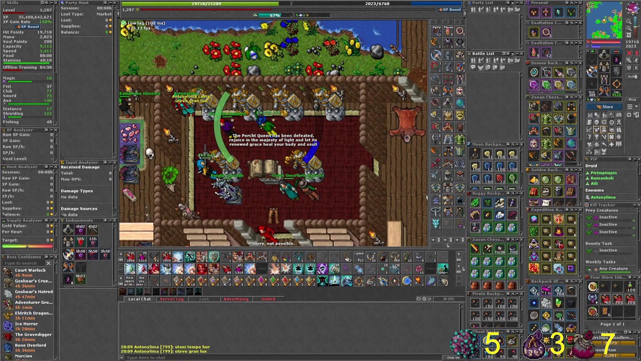 TIBIA Ferobra em Chamas