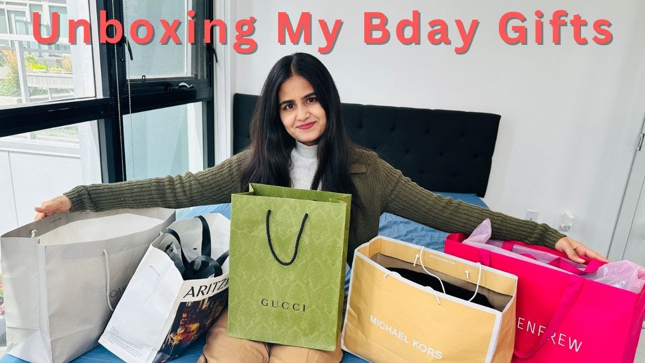 Unboxing My Gucci Bag and Other Birthday Gifts | Vlog 37 | Desai's In Canada