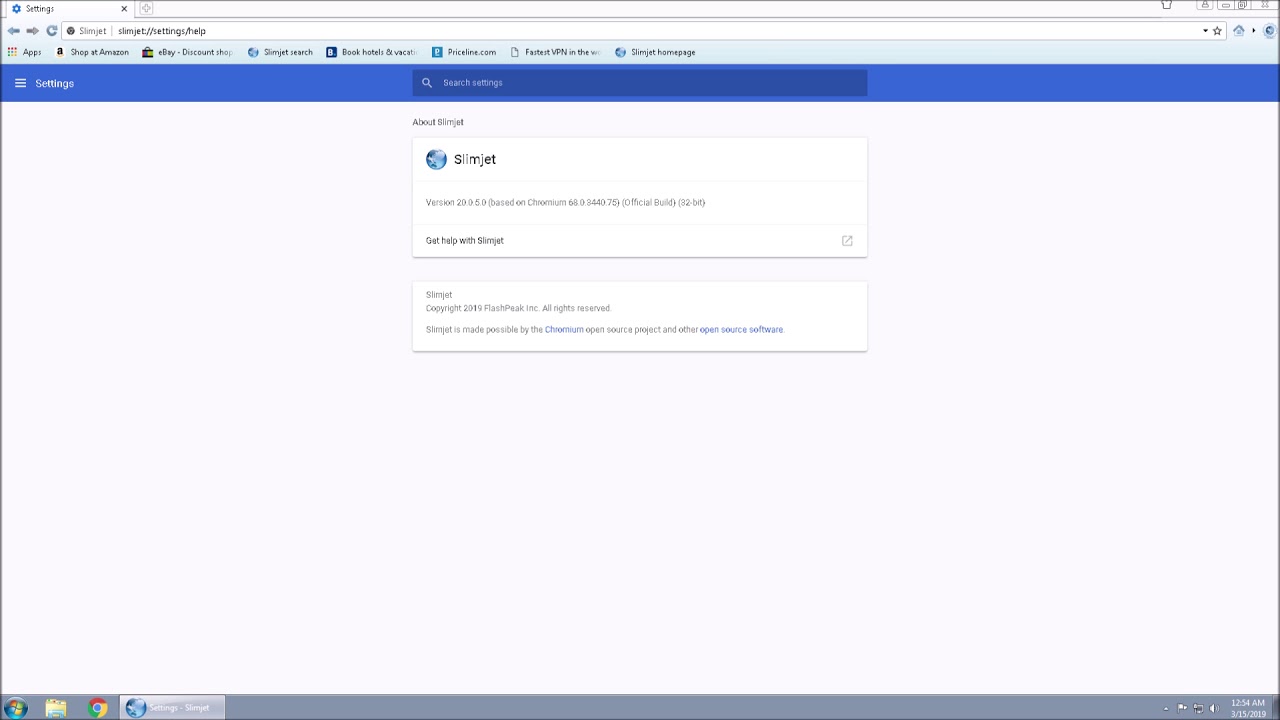 Slimjet's worst version ever - Slimjet 20.0.5.0