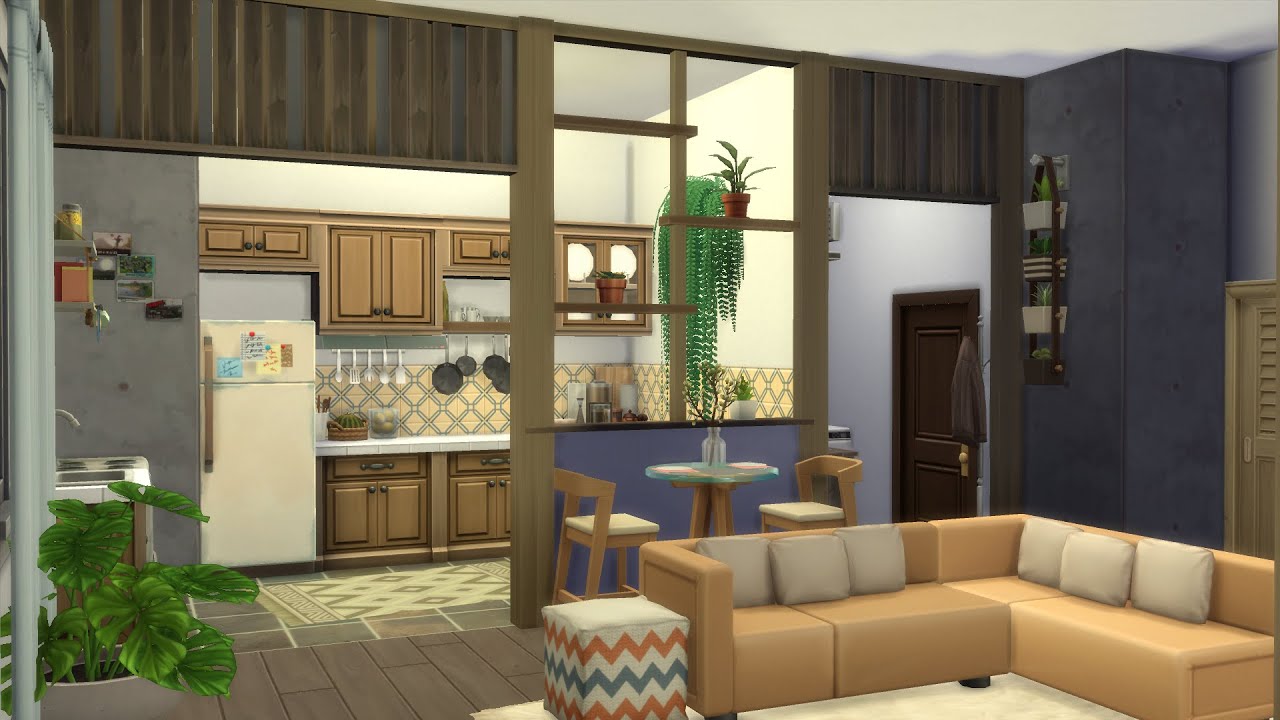 Tiny & Bright Family Apartment| 17 Culpepper |NO CC| The Sims 4 | Stop Motion