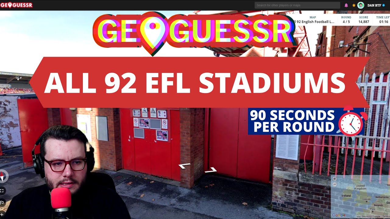 GeoGuessr | All 92 English Football League Stadiums