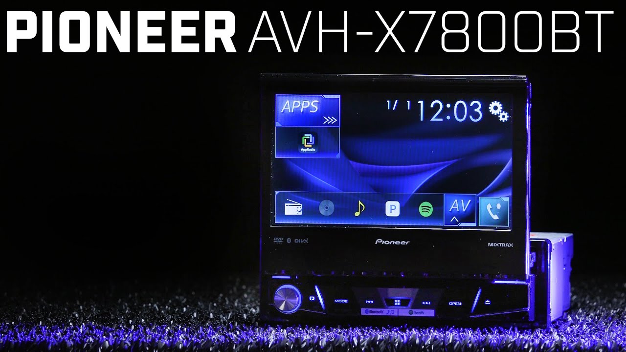 Pioneer AVH-X7800BT Single DIN - 7-дюймовый откидной дисплей!!!
