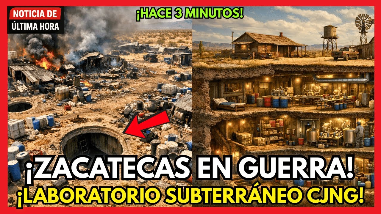 🇲🇽🚨 ALERTA EN ZACATECAS: GAFES REVIENTAN LABORATORIO SUBTERRÁNEO del CJNG CON TONELADAS de DROGA