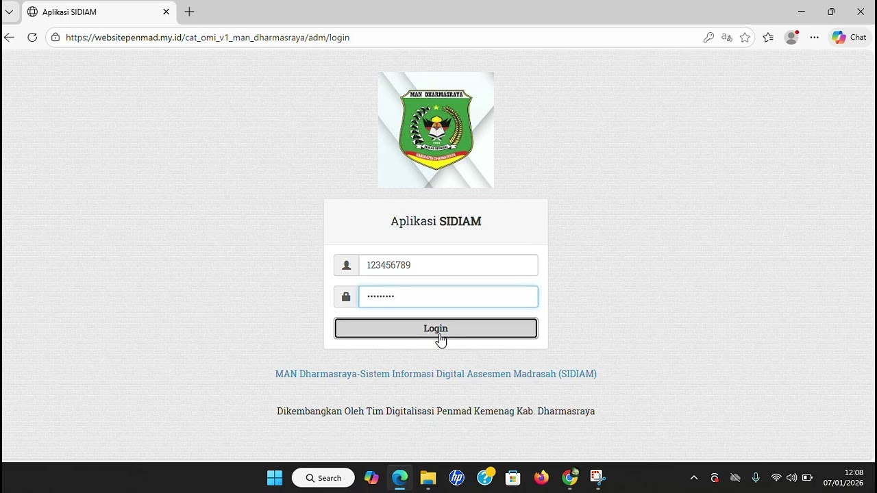 PENGGUNAAN APLIKASI SIDIAM