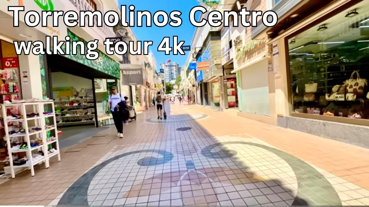 Torremolinos Málaga City center Walk Costa del Sol Malaga Spain April 2024 [4K]60fps#walkthrough #4k