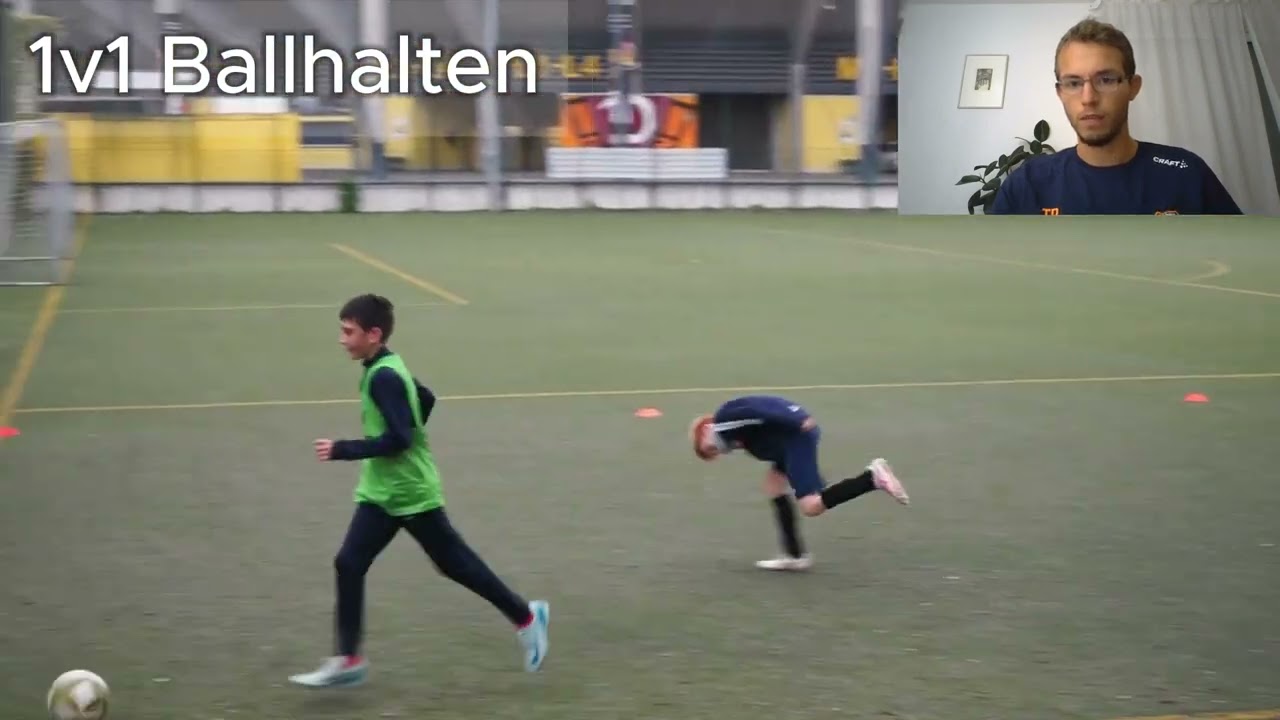 Trainingsübung: Ballhalten im 1v1