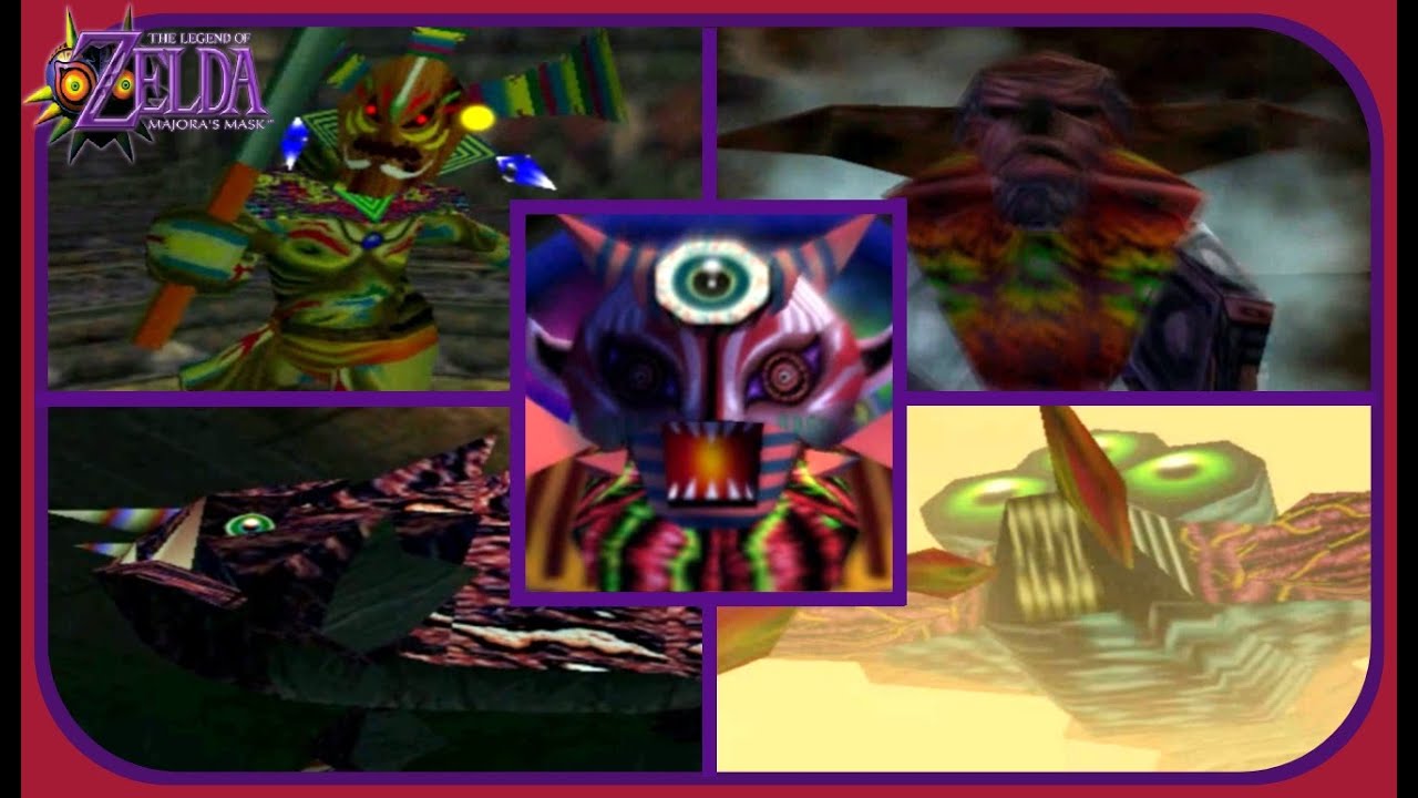 The Legend of Zelda: Majora's Mask - All Boss Encounters - No Damage!!