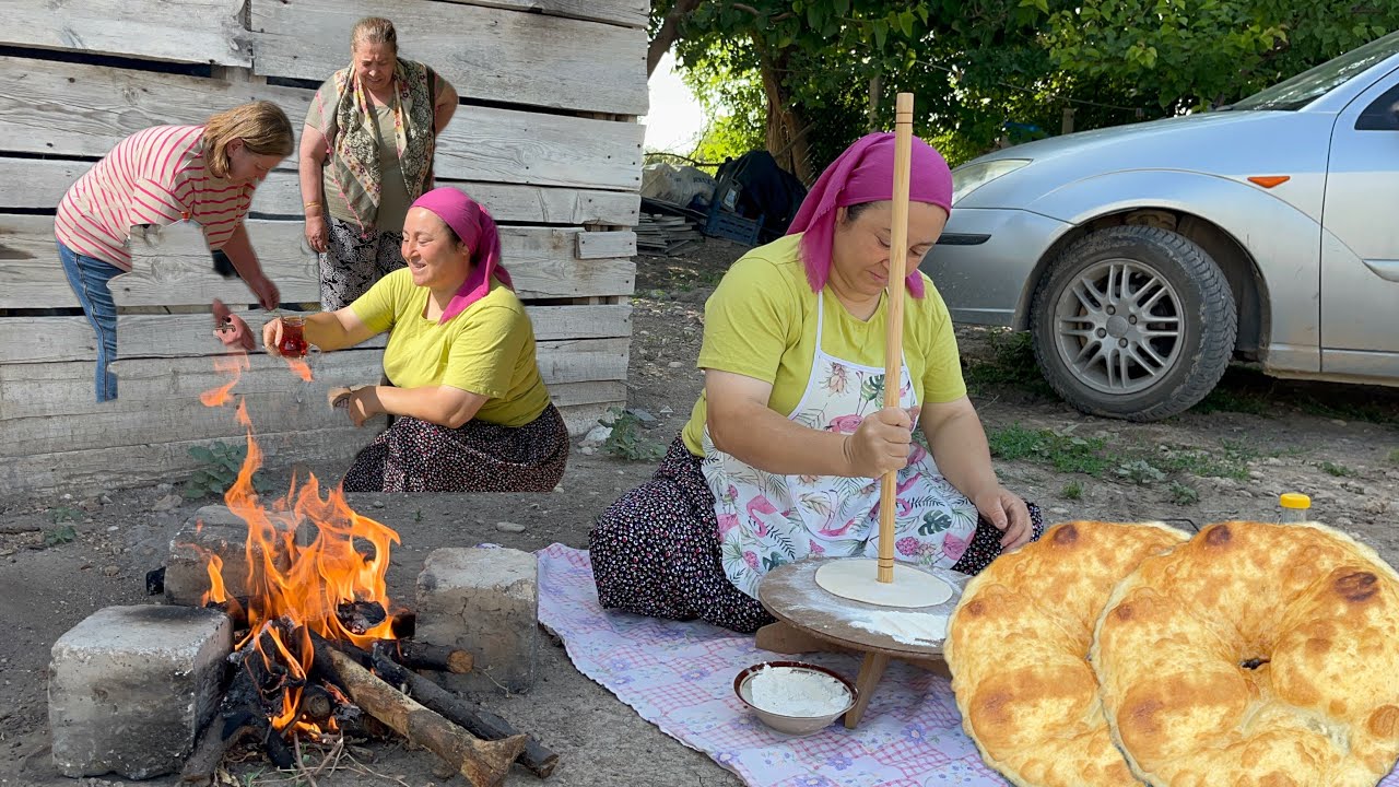 Bahçemizde Köy Kahvaltısı Hazırlığı ~ Ayşe Ablam Geldi ~ KÖY ORTAMINDA BOL SOHBET