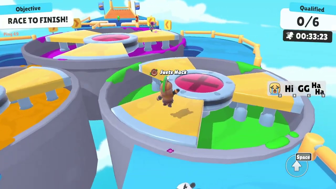 Playing stumble guys ranked