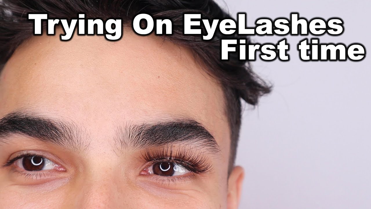 Trying On Lashes For The First Time
