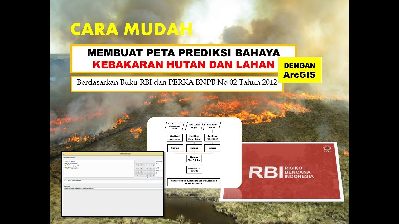 CARA MUDAH MEMBUAT PETA PREDIKSI BAHAYA KEBAKARAN HUTAN DAN LAHAN DENGAN ArcGIS