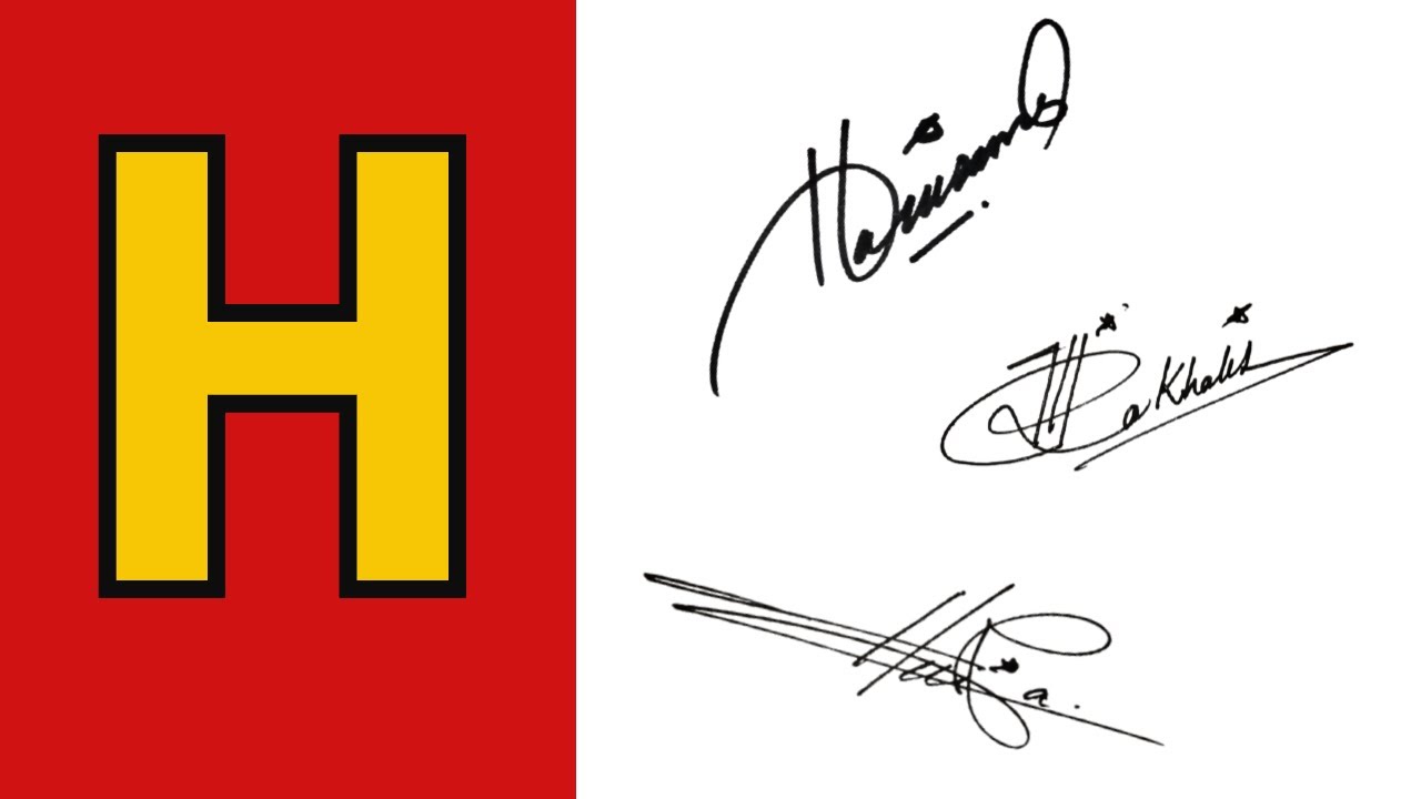 H signature Style | Best signature style of my name | Signature style of my name