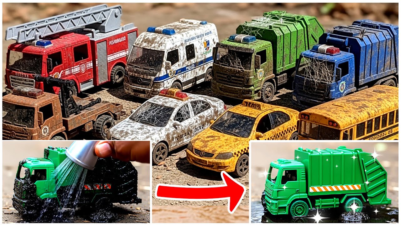 &ldquo;Dirty Toy Cars Get Clean! 🚿 | Car Wash Song for Kids + More Nursery Rhymes & Kids Songs