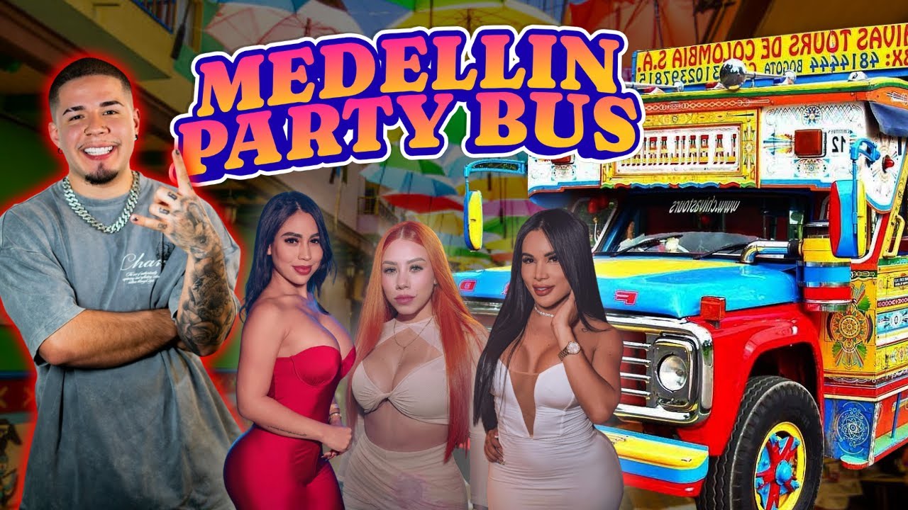 COLOMBIAN PARTY BUS IN MEDELLIN WITH HOT COLOMBIAN GIRLS (Gets Wild)