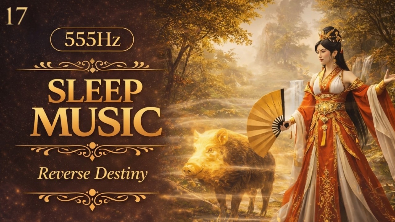 Deep Sleep Music 555Hz Soft Felt Piano | Iron Fan Princess Reverse Destiny | Attraction Space