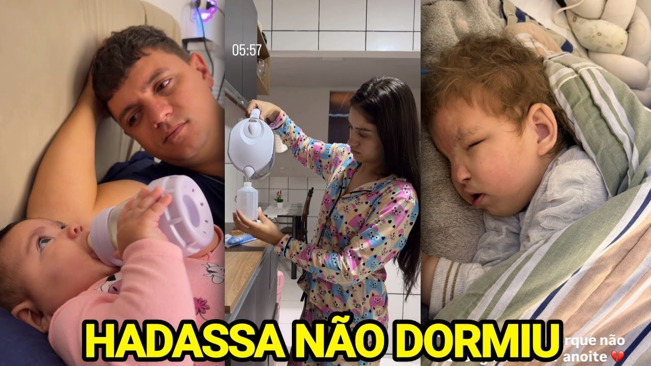 ANA VITÓRIA PASSA NOITE EM CLARO COM HADASSA+ VALENTINA CHOROU MUITO 