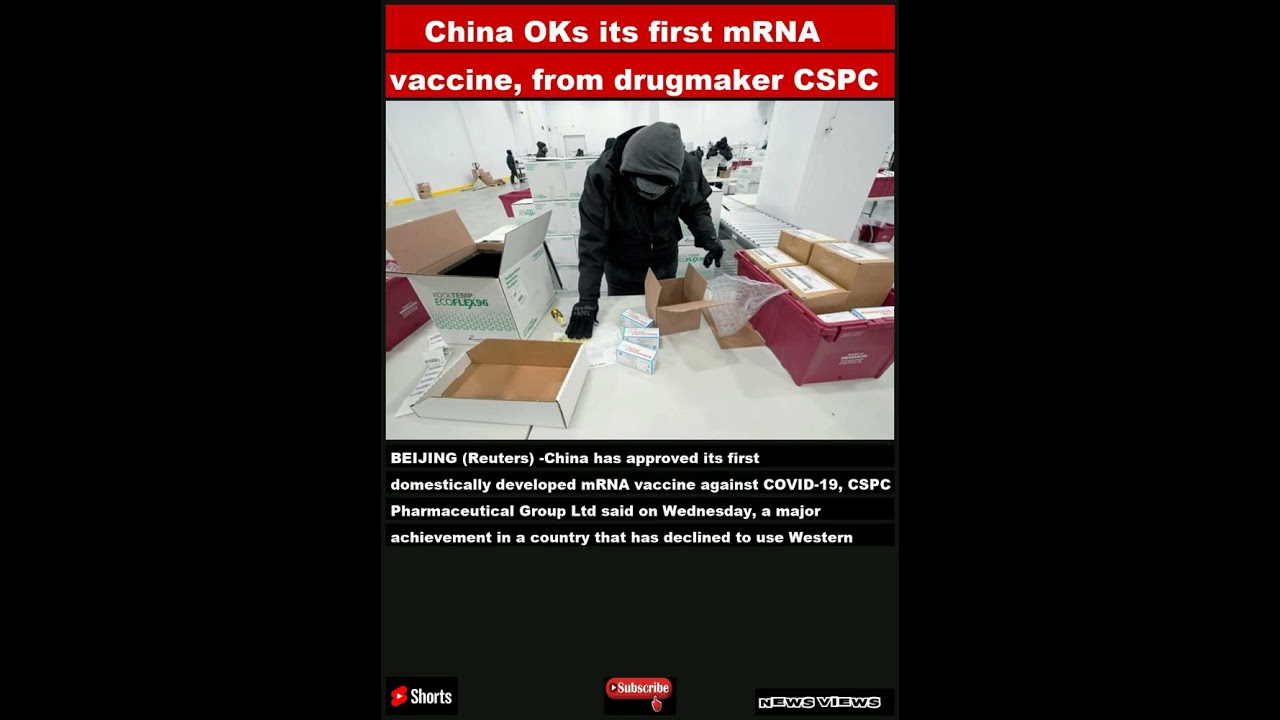 China OKs its first mRNA vaccine, from drugmaker CSPC|#shorts