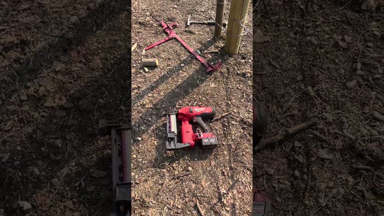 Milwaukee fence stapler, best ranch tool EVER !!