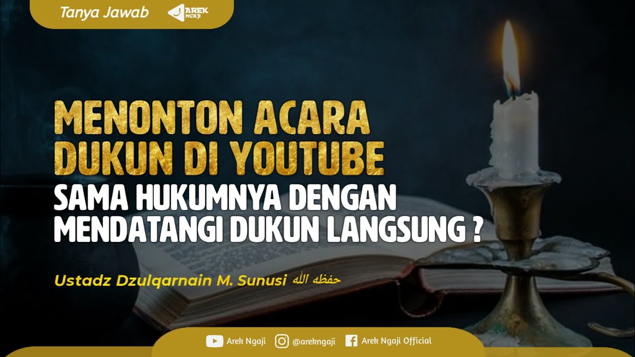 Menonton acara dukun di youtube termasuk kesyirikan? - Ustadz dzulqarnain bin muhammad sunusi