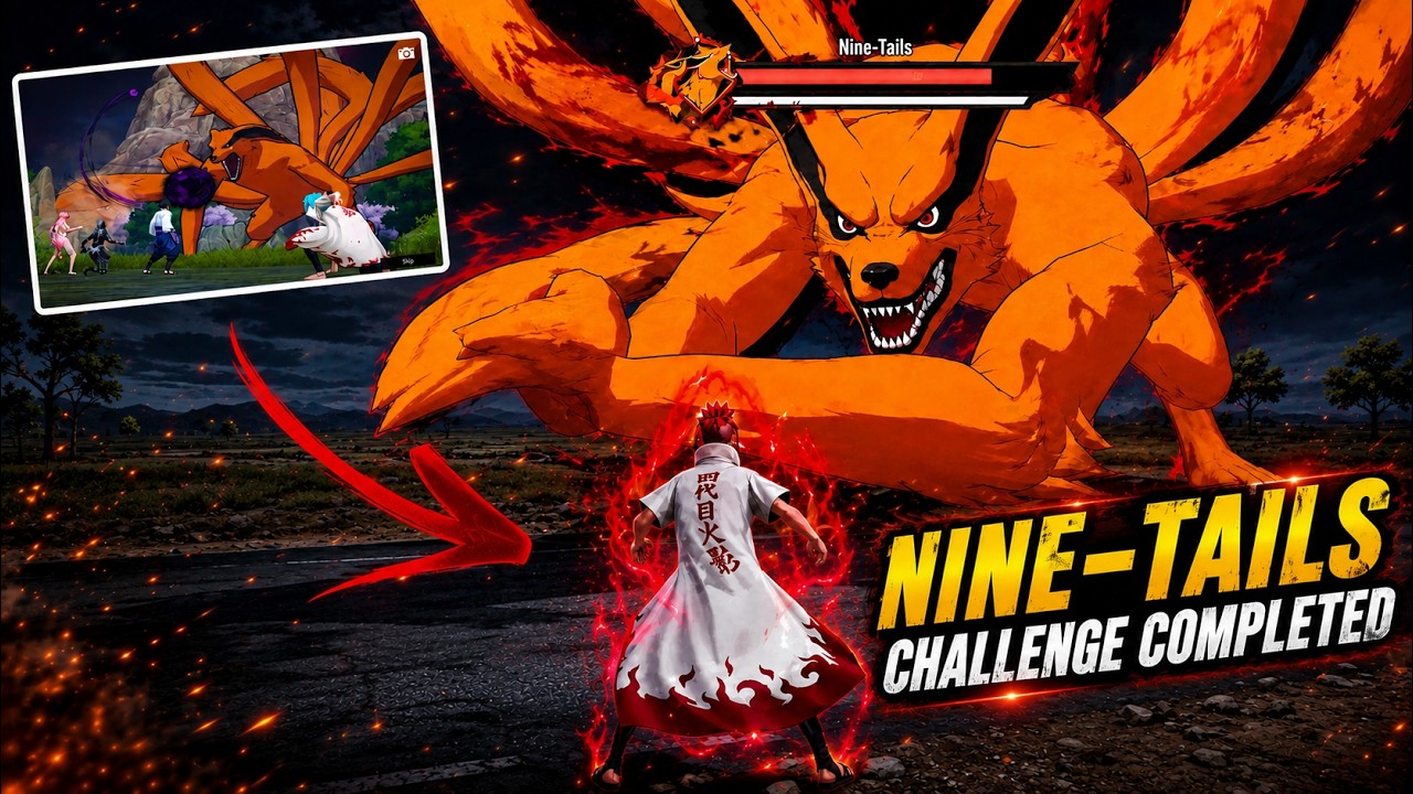 😱 OMG !! NINE TAILS TRIAL CHALLENGE COMPLETE GAMEPLAY - HOW TO ACTIVATE THIS TRIAL IN BGMI