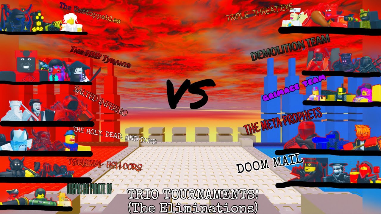 NEW TOURNAMENT? (TRIO TOUNAMENTS, ELIMINATION ROUND!)