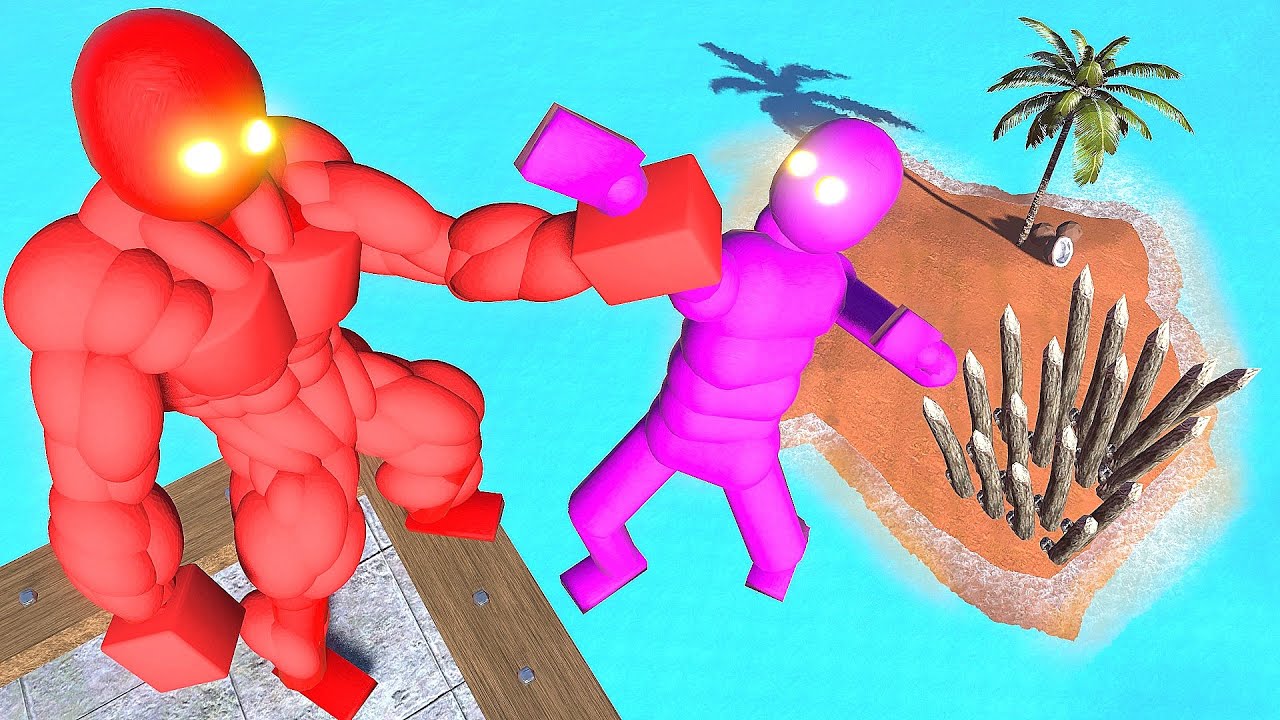 Strongest NPC Attacks the Smart AI Island! (with Active Ragdoll Physics)