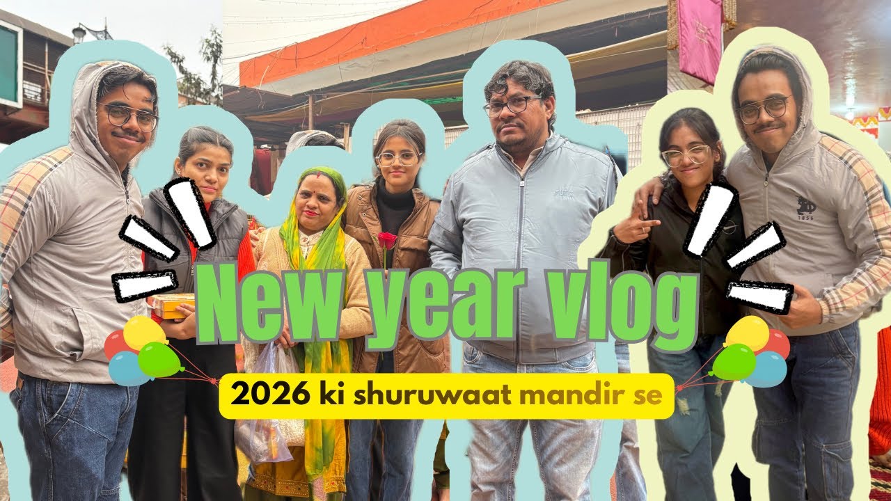 New year vlog 2026❤️🧿sheetla Masani Mata mandir🙏🏻☺️+ panch bawari mandir *masti with siblings*😂