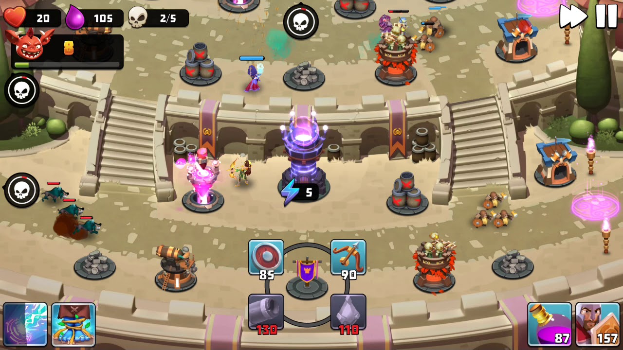 Castle Creeps TD - Chapter 45 Level 180-The Best Defense 3 Stars