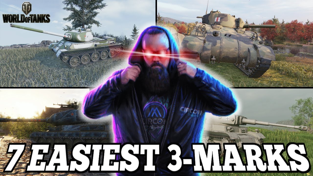 7 самых простых танков для получения 3 отметок в World of Tanks